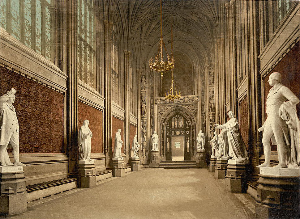 Houses of Parliament, St. Stephen's Hall (Interior), London