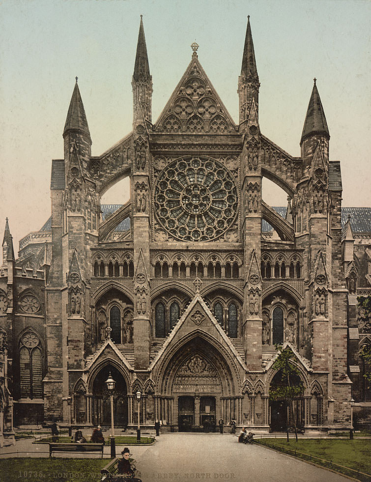 London. Westminster Abbey. North Door