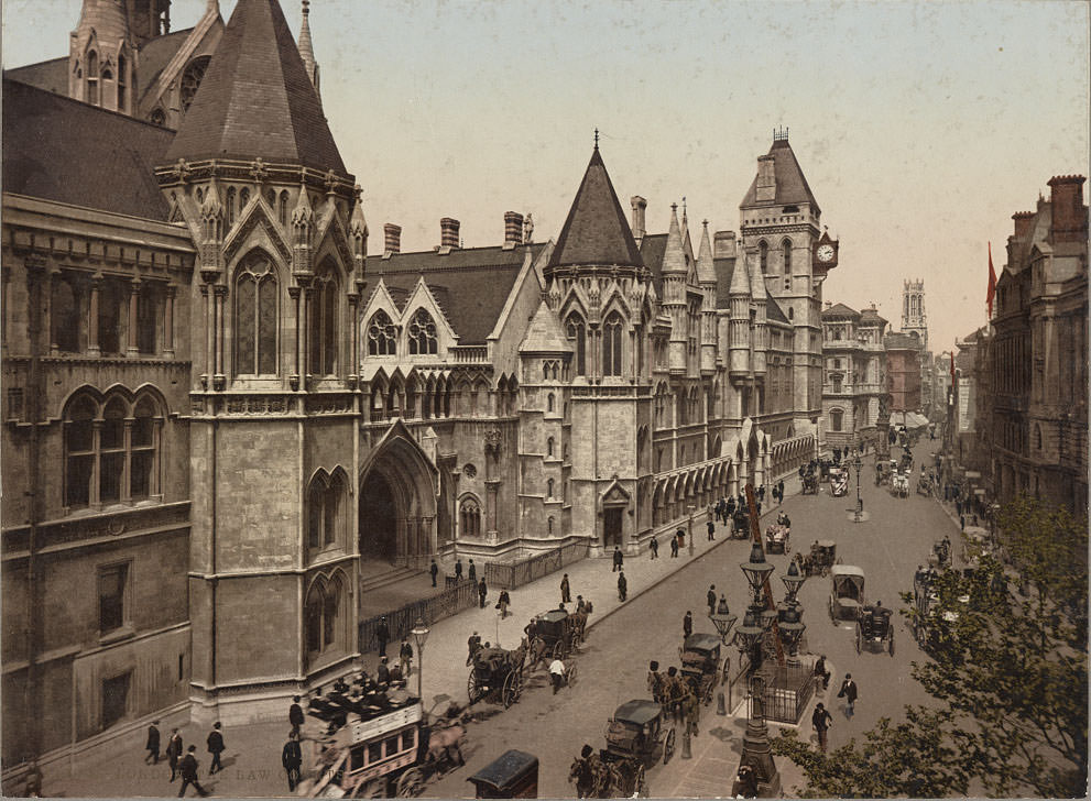 London. The Law Courts