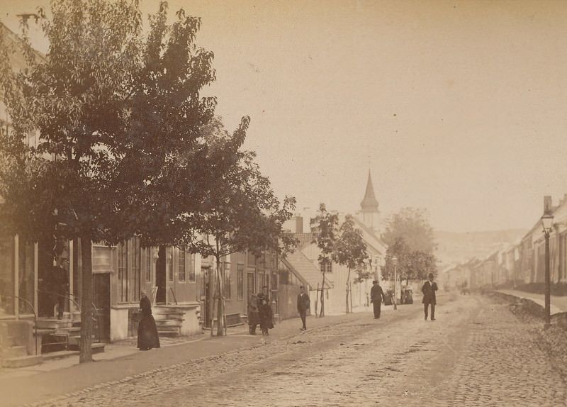 Kongens street towards the Hospital Church