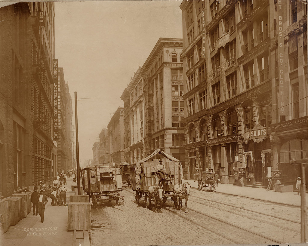 Washington Avenue west from Eighth Street, 1903