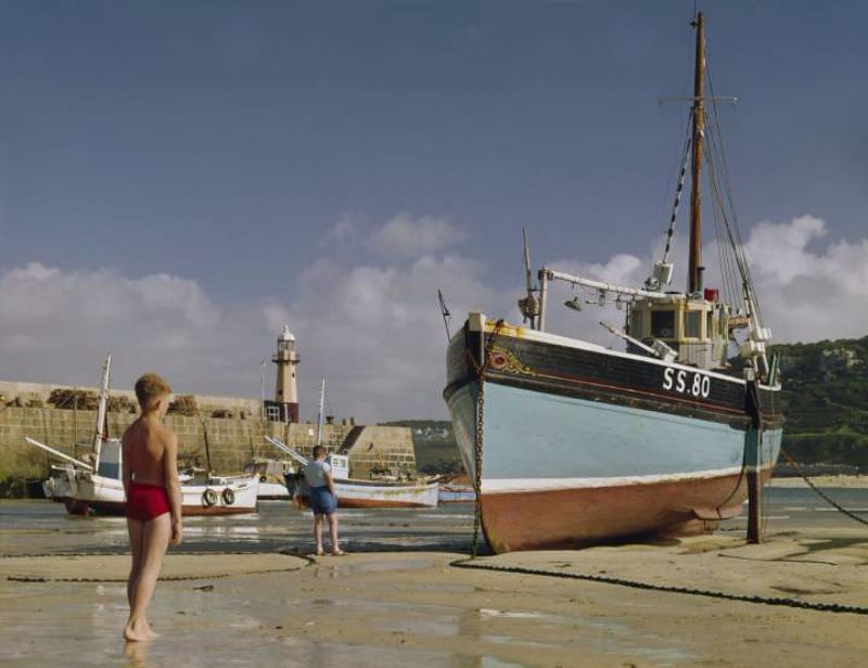 John Hinde, The Harbour, St. Ives, Cornwall