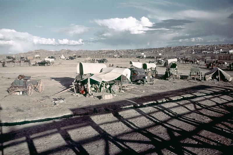 A view of the Native American campgrounds.