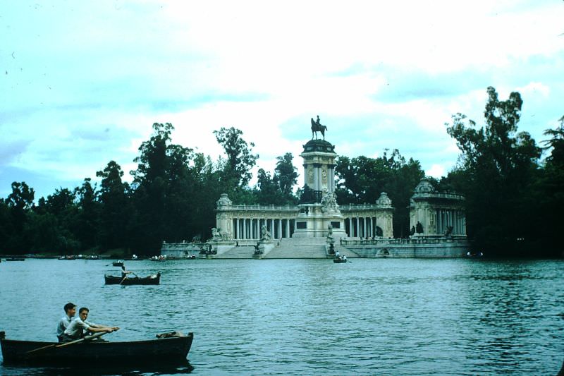 Lake and Statue of Alfonso, Retiro Park, Madrid
