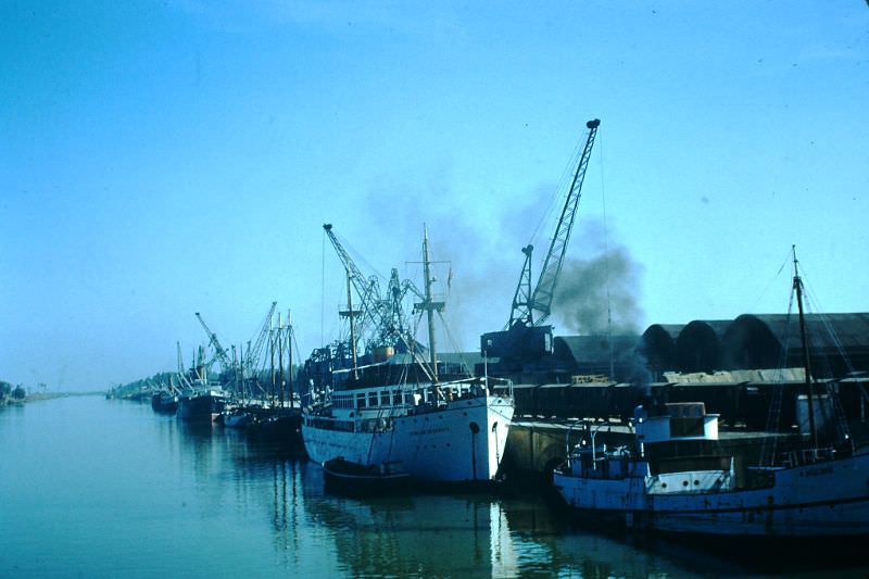 Docks on river, Seville