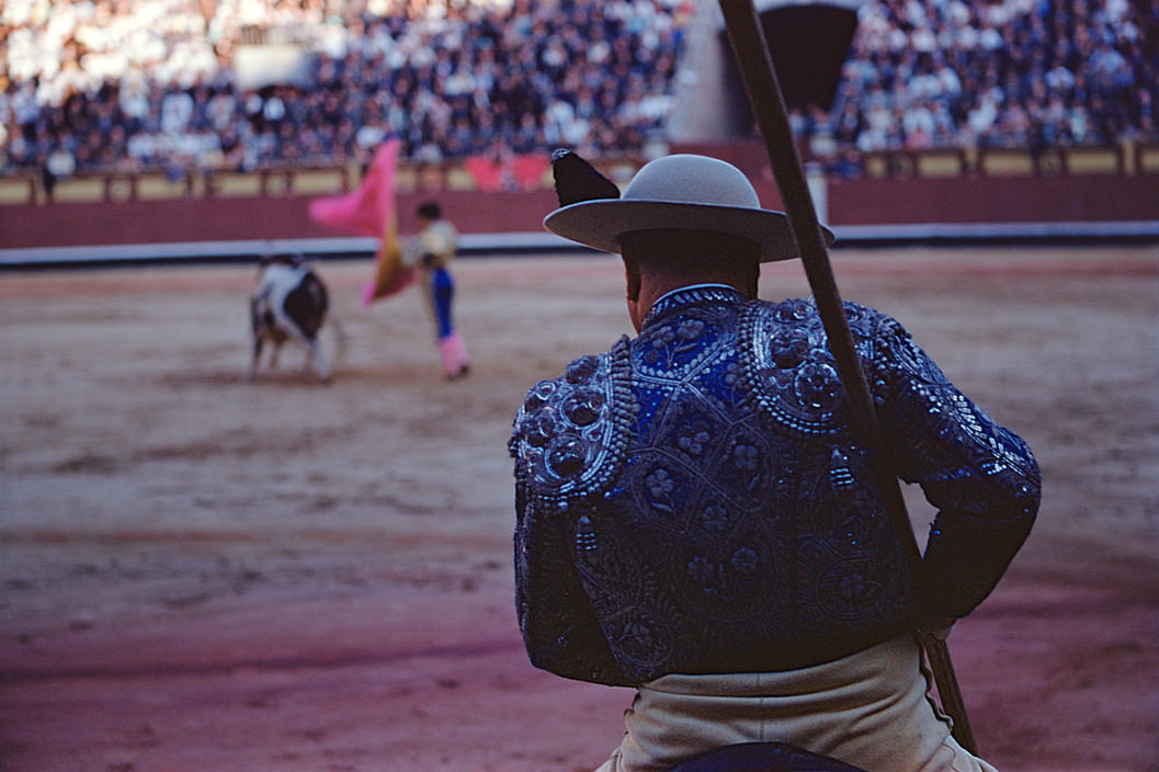 SPAIN. Madrid. 1955. Plaza de Toros, Picador and Matador, Madrid, 1955