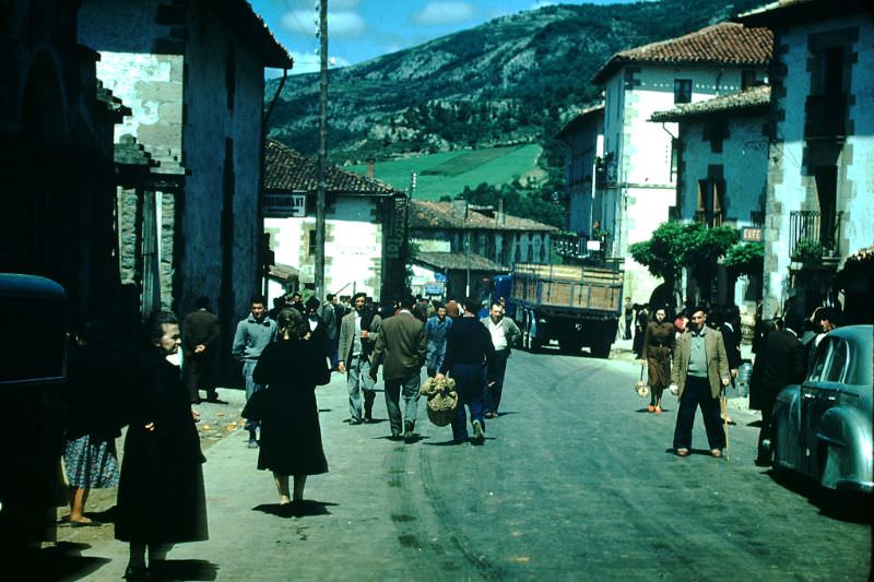 Street scenes in Irurzun, Basque Country