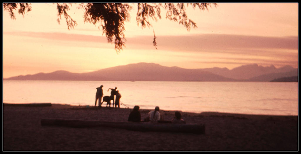 Kitsilano sunset, Vancouver, 1960