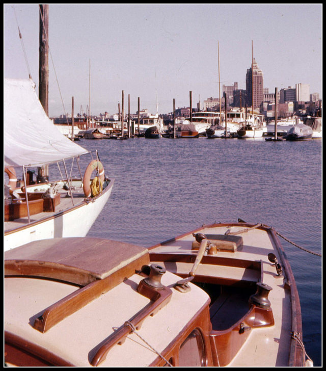 Royal Vancouver Yacht Club looking towards Bayshore, 1960