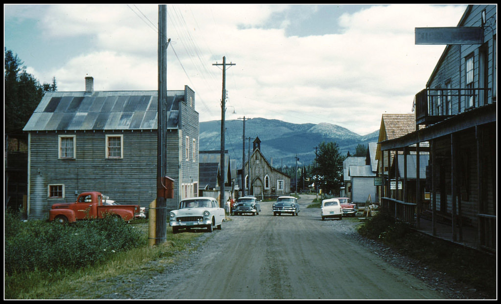 Street in Barkerville, BC, 1961