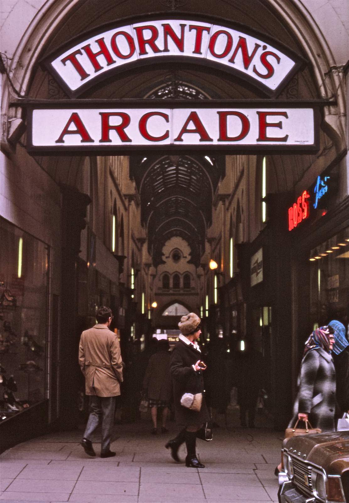 Exterior of Thornton's Arcade.