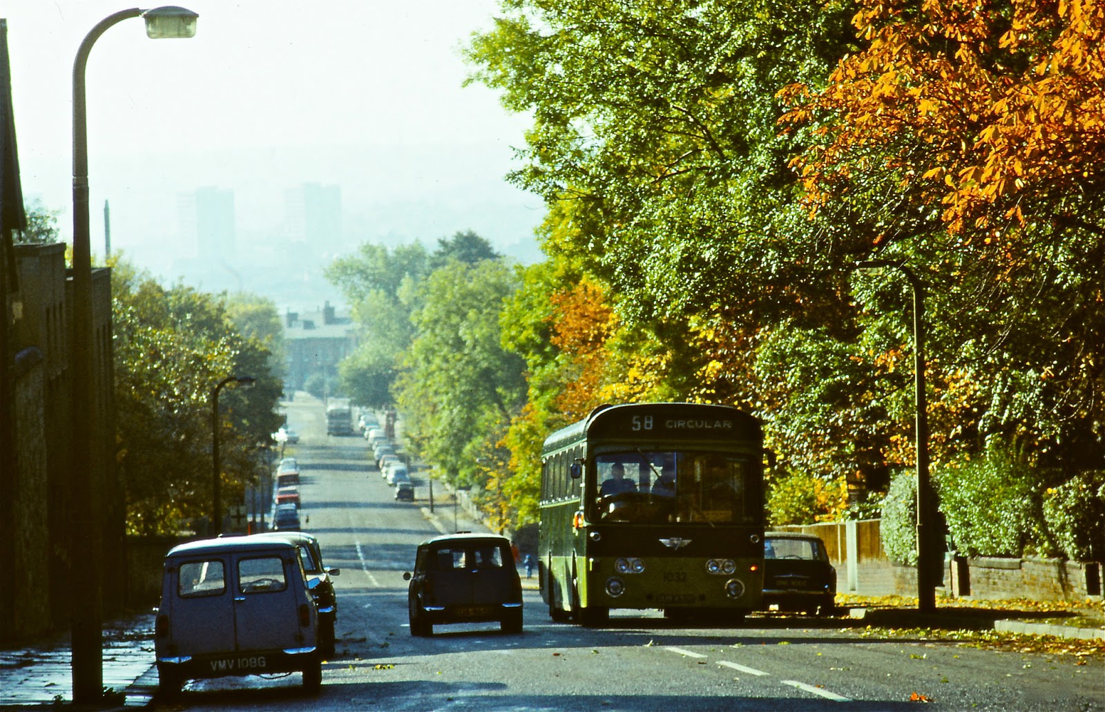 Number 58 Circular ascending Belle Vue Road.