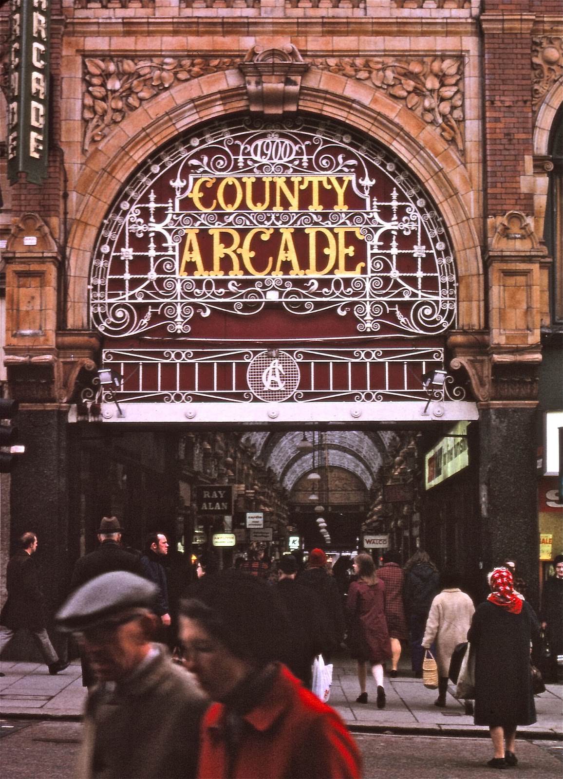 This is one of the arcades that criss cross the city centre.