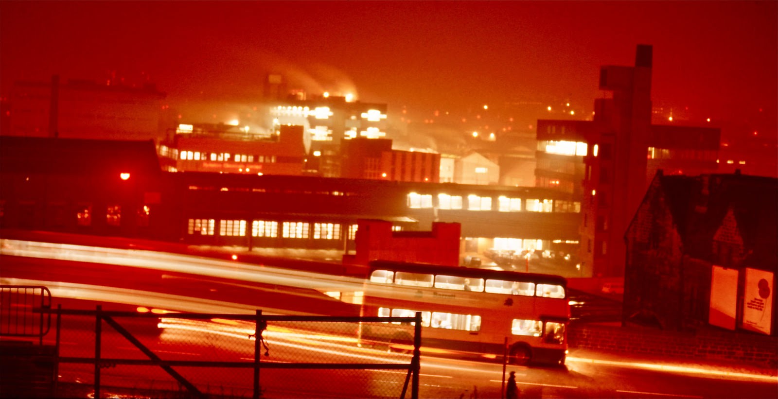 In the foreground - Housing. In the background - Industry.