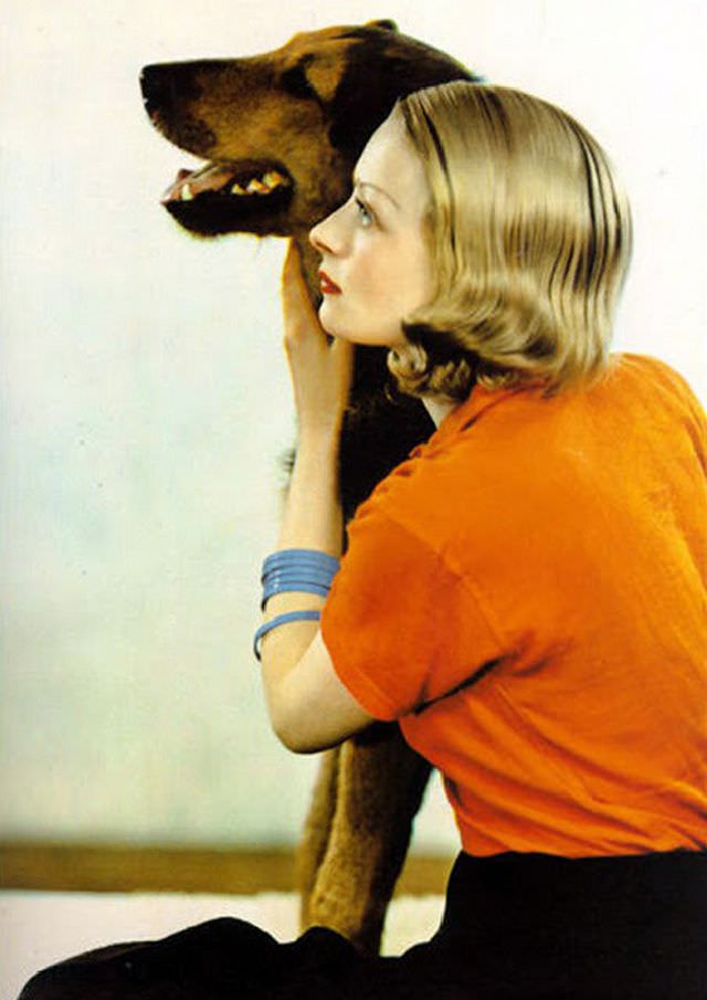 Woman with dog, 1937