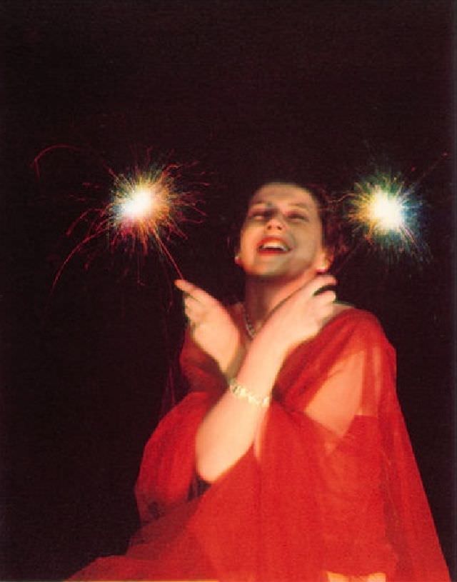Woman with sparklers, 1937