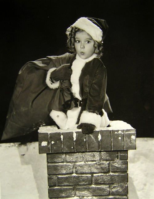 Shirley Temple on Christmas in 1935