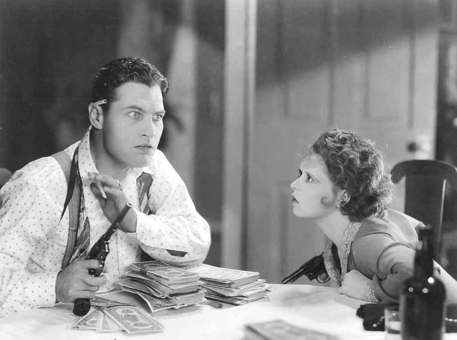 Clara Bow with Richard Arlen in Ladies of the Mob (1928)