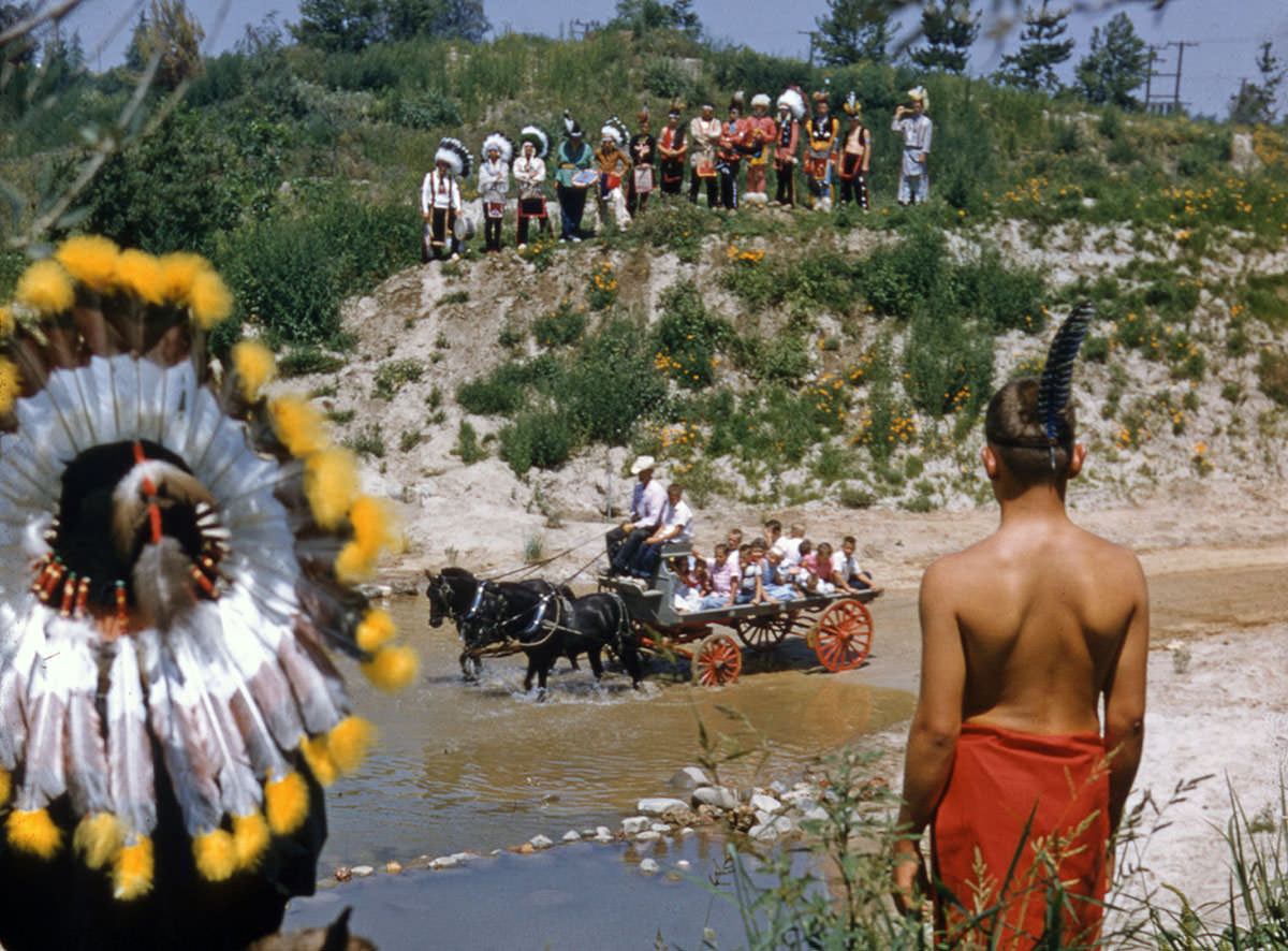 The Painted Desert in Frontierland, photographed on July 17, 1955