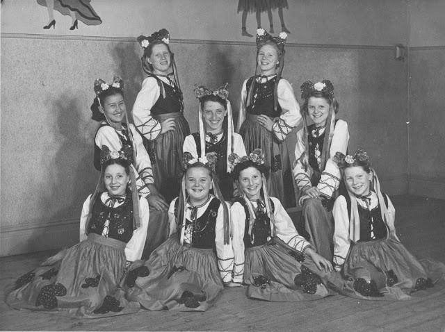 Polish group dancers