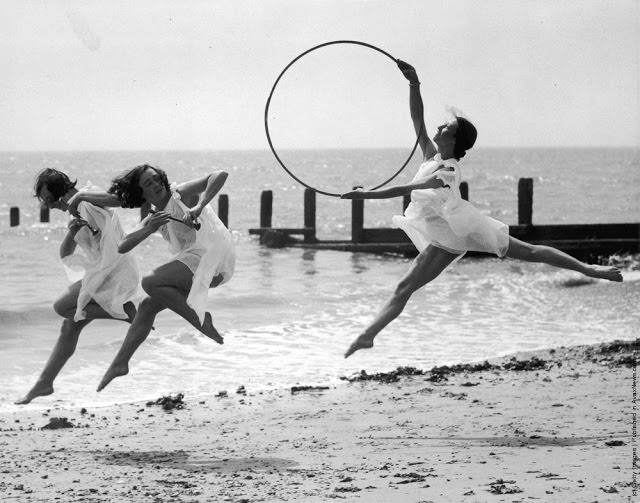 Members of a dance school rehearse for an upcoming performance, 1929