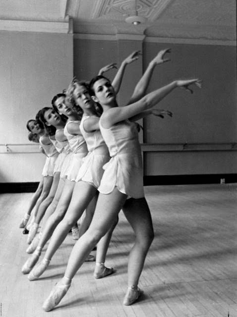 Ballet Dancers' Rehearsals at New York’s School of American Ballet, 1936
