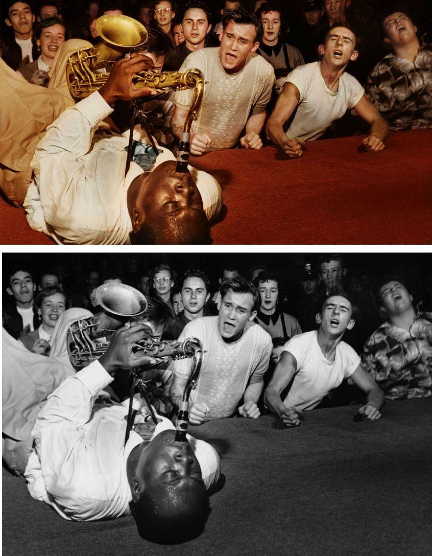 Big Jay McNeely Driving the Crowd at the Olympic Auditorium into a Frenzy, Los Angeles, 1953