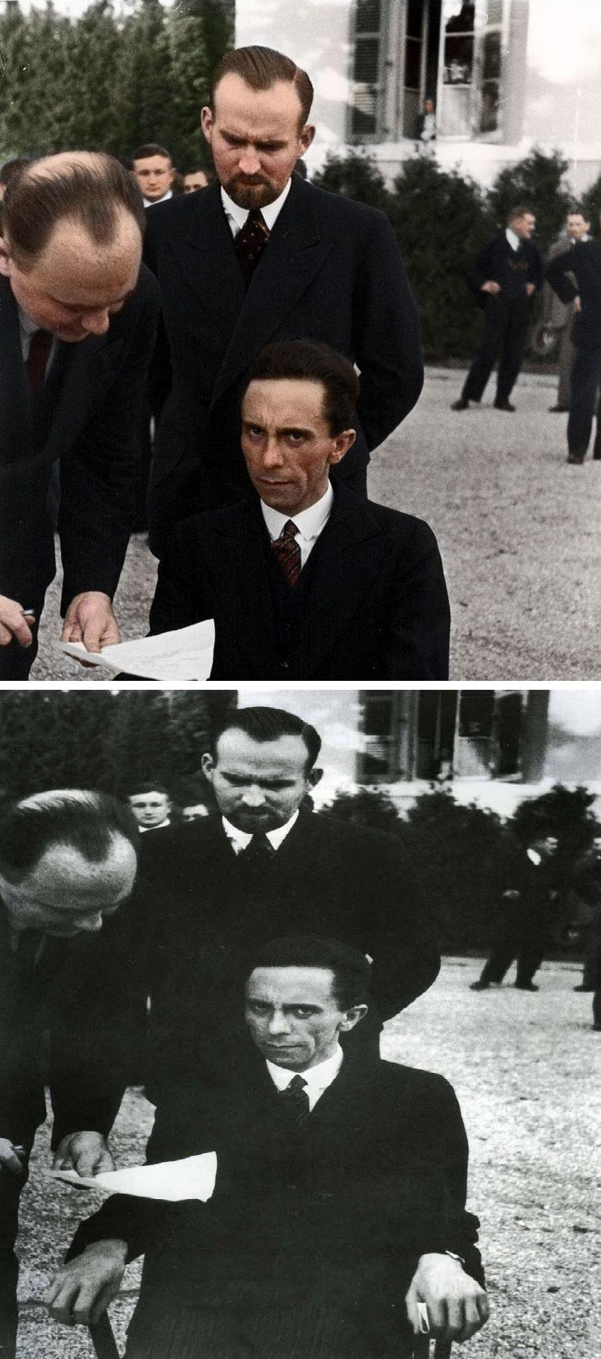 Joseph Goebbels Scowling at Photographer Alfred Eisenstaedt after Finding out he’s Jewish, 1933
