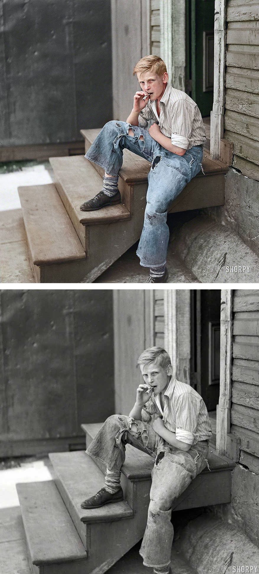 Young Boy in Baltimore Slum Area, July 1938