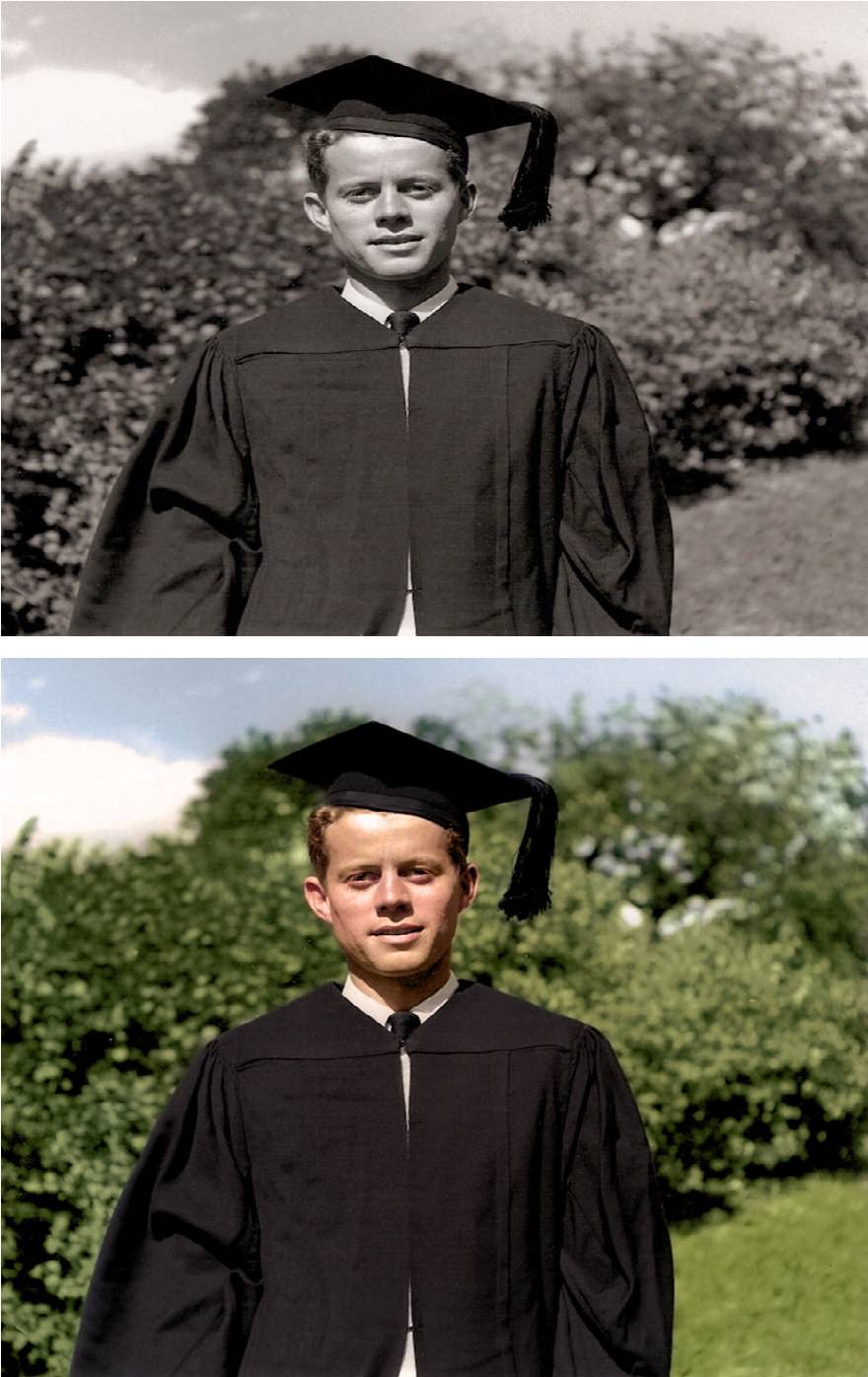 A young John F. Kennedy immediately after his graduation from Harvard, in the summer of 1940
