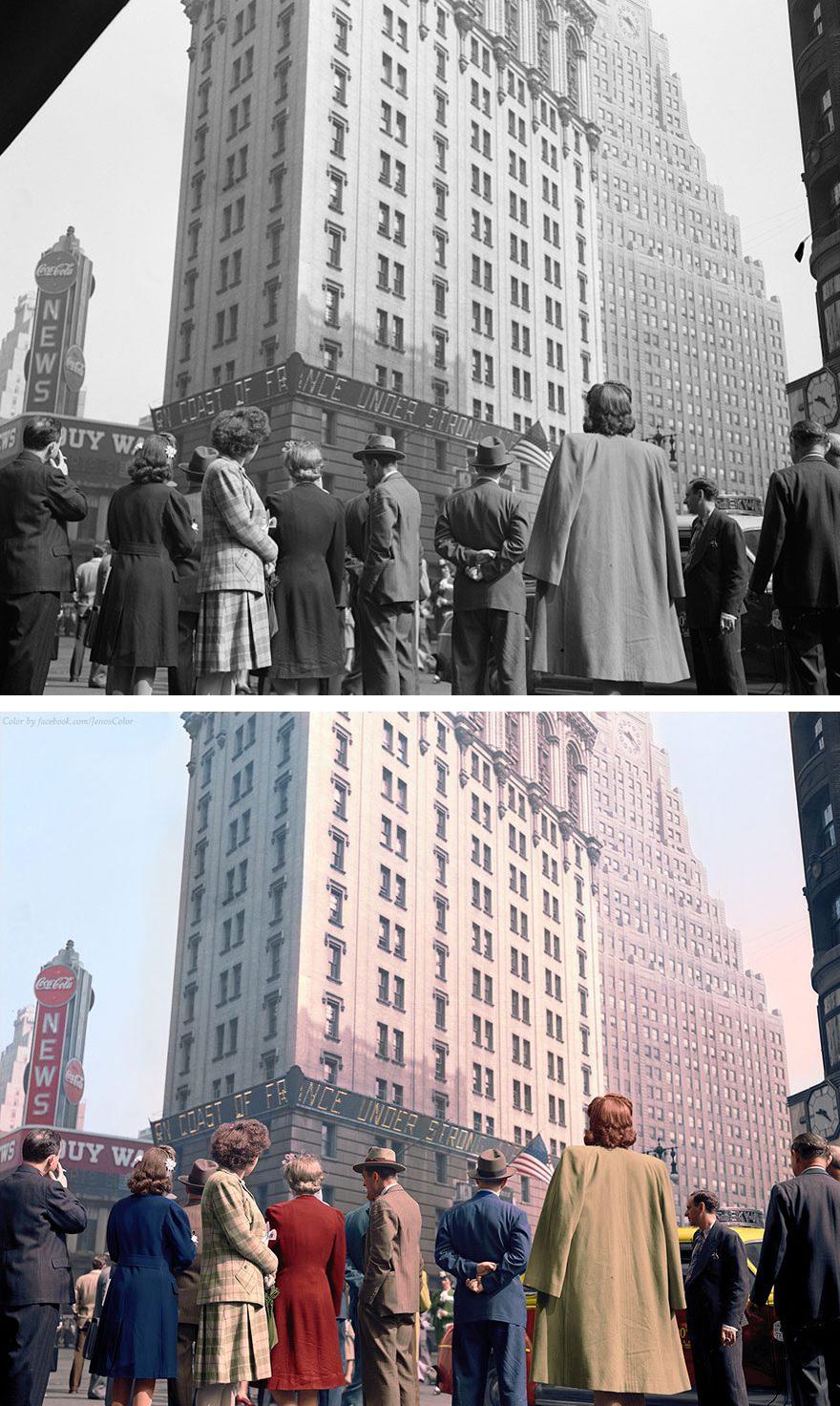 Times Square, D-Day, 1944