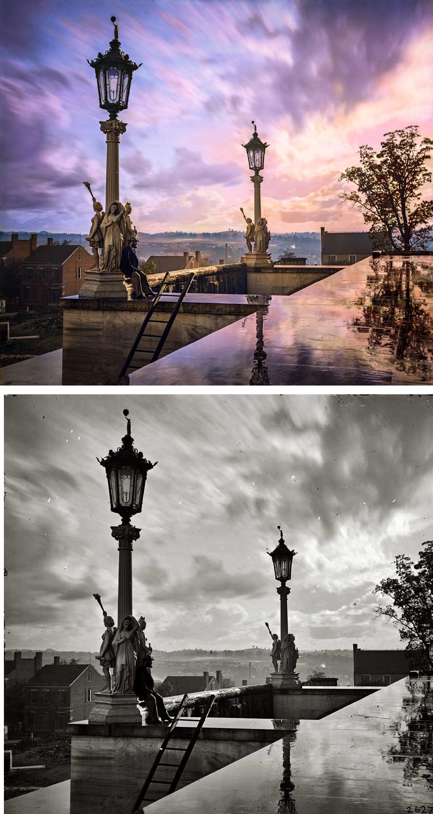 View from Capitol in Nashville, Tennessee During the Civil War, 1864