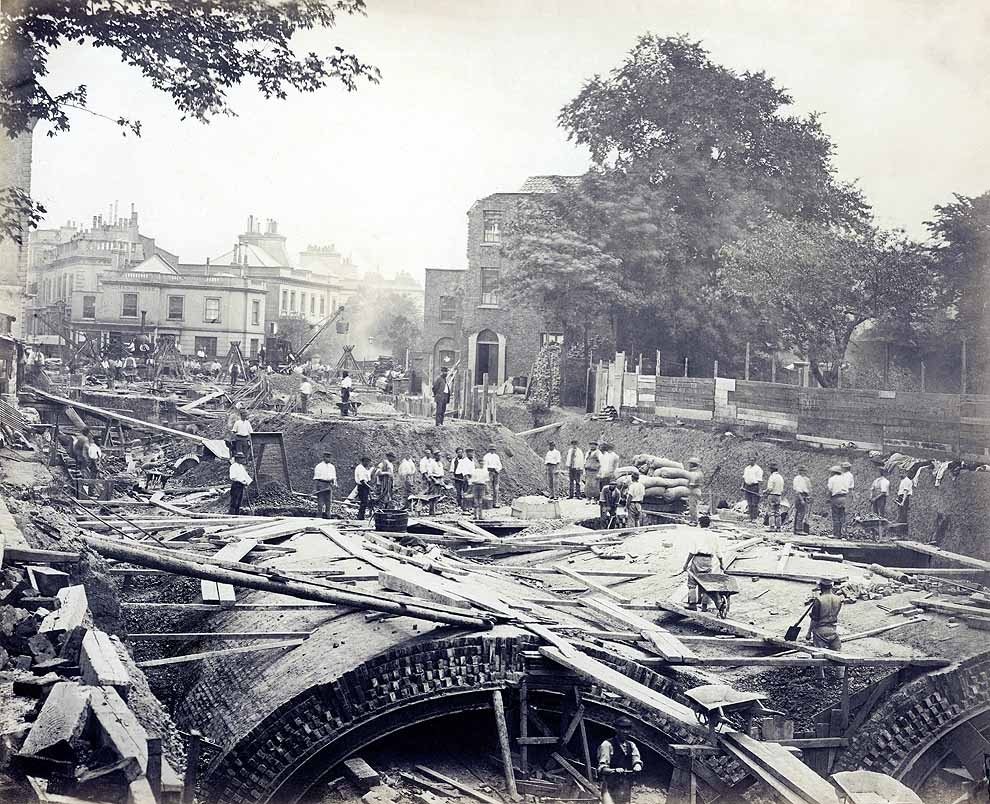 Construction work near South Kensington Station