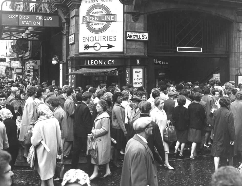 Oxford Circus, 1963.