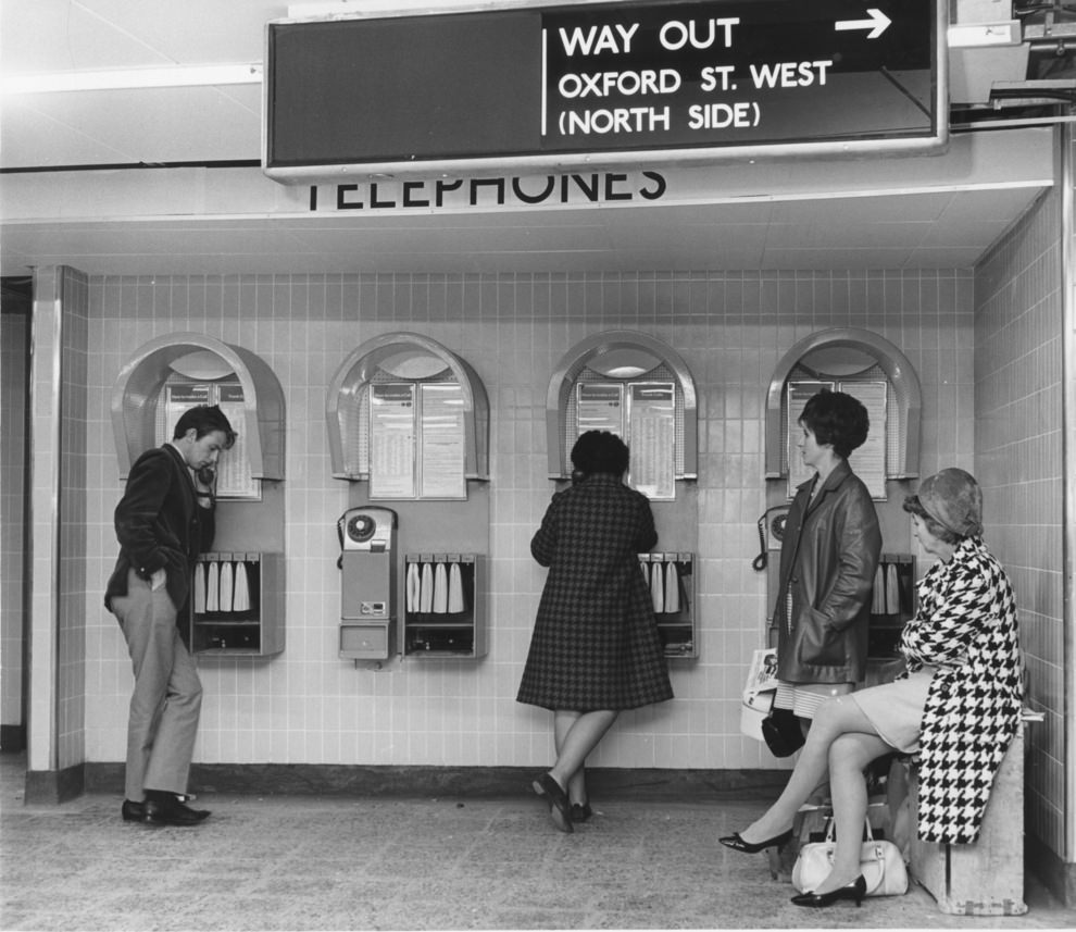Station telephones, 1968.