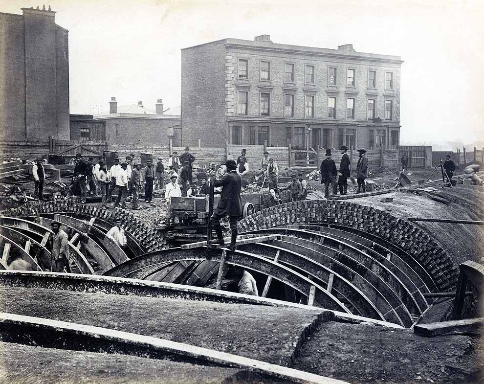 Metropolitan District Railway construction, 1866