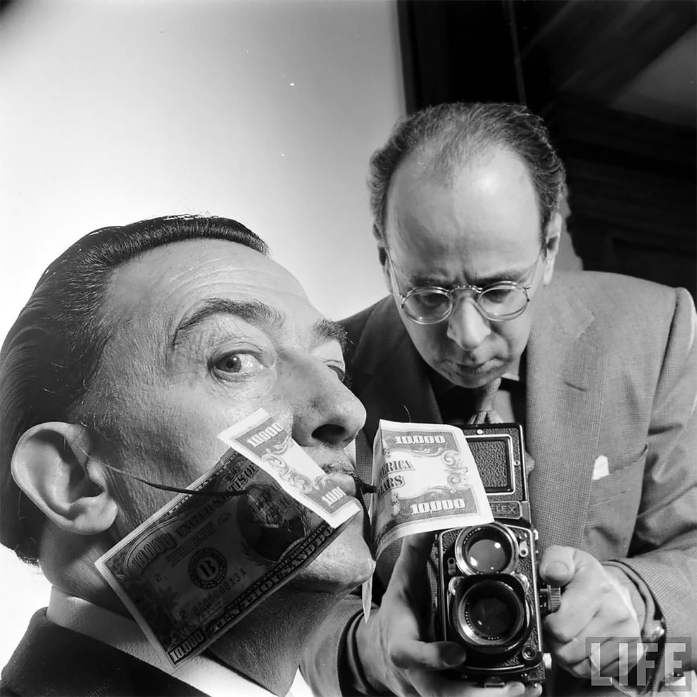 Phillipe Halsman Looks at Salvador Dali, 1954.