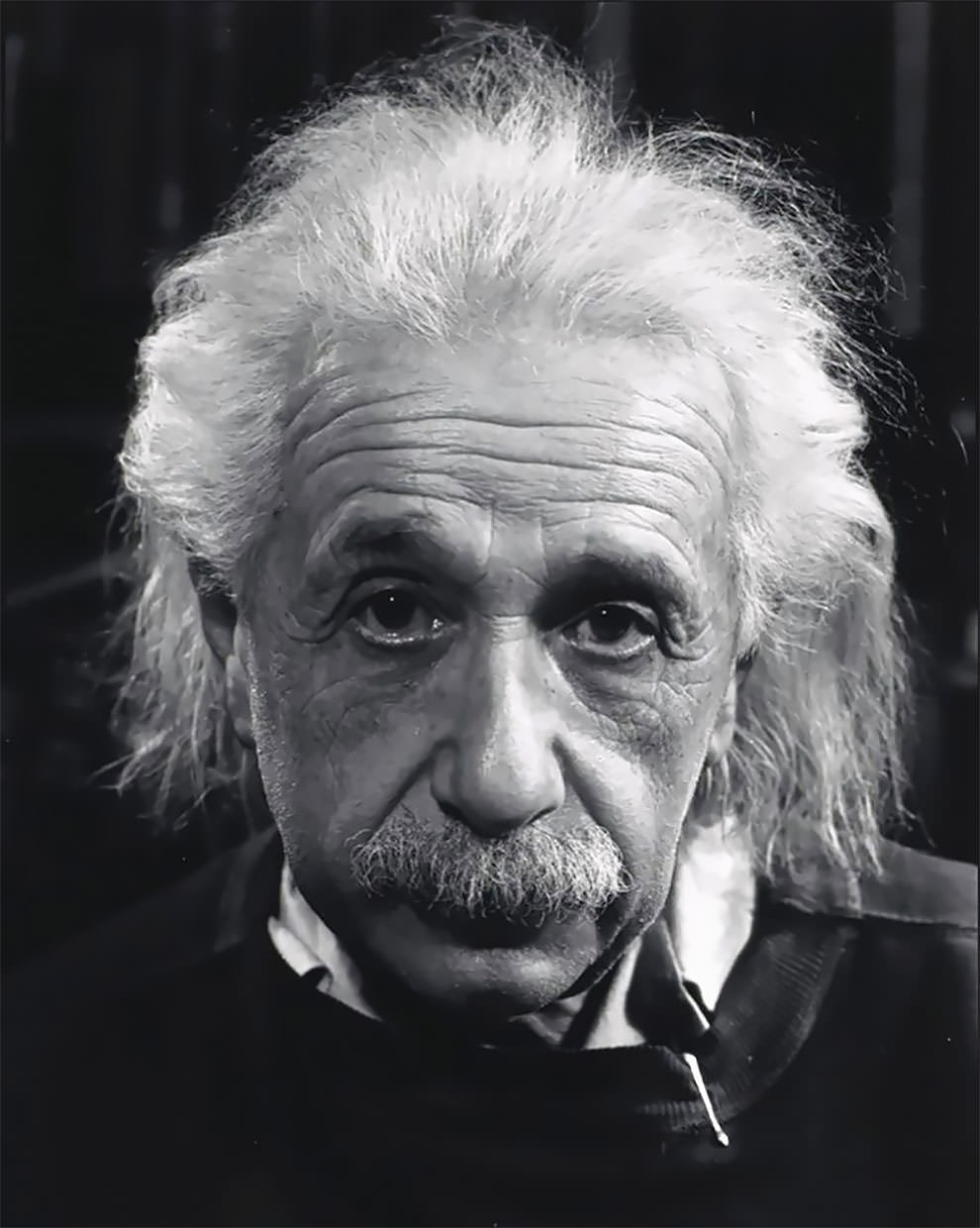 Albert Einstein in his home. USA, Princeton, New Jersey. 1947.