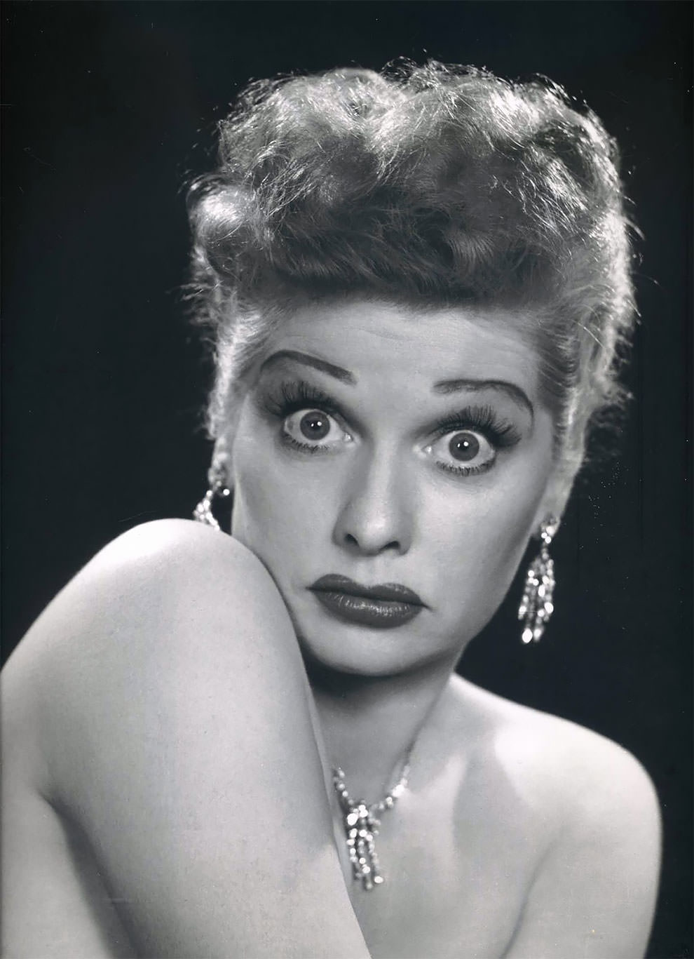 American actress Lucille Ball. USA, 1950.