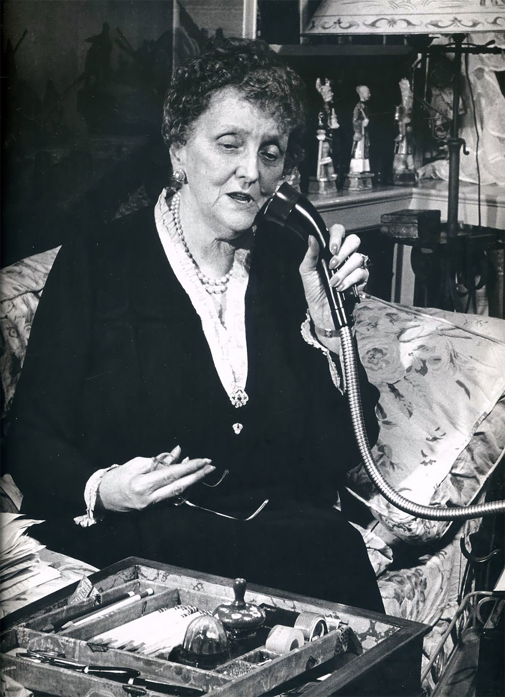 American writer and authority on etiquette Emily Post. USA, 1946