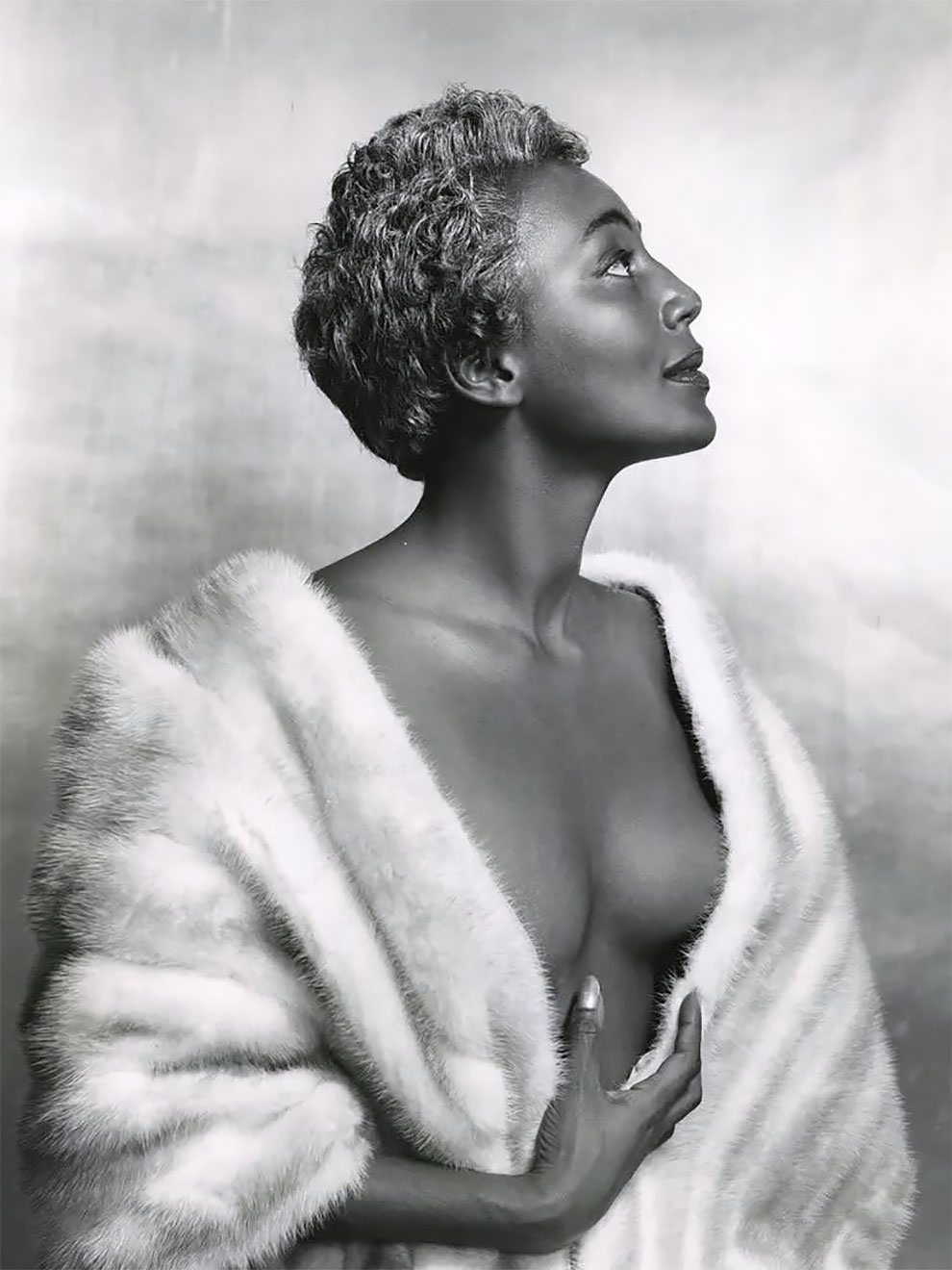 American singer Joyce Bryant at Halsman’s studio. USA, New York City, 1954.