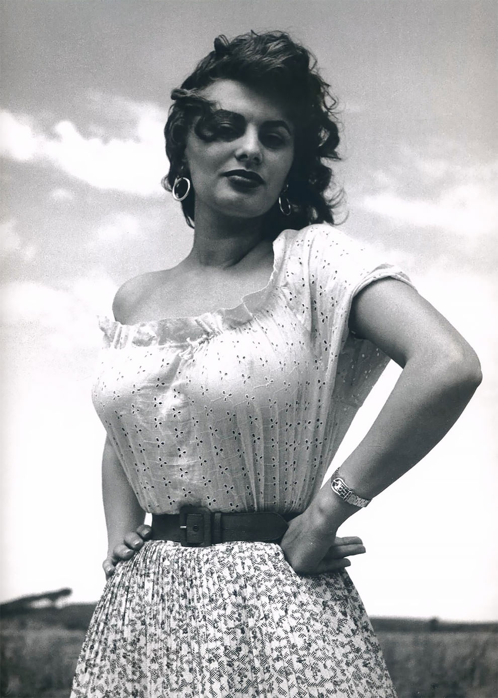 Italian actress Sophia Loren, 1959.