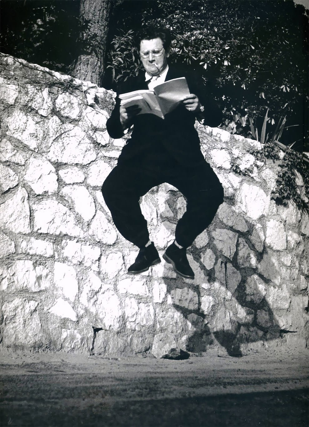 An English actor, writer and dramatist sir Peter Alexander Ustinov, 1950er Jahre.
