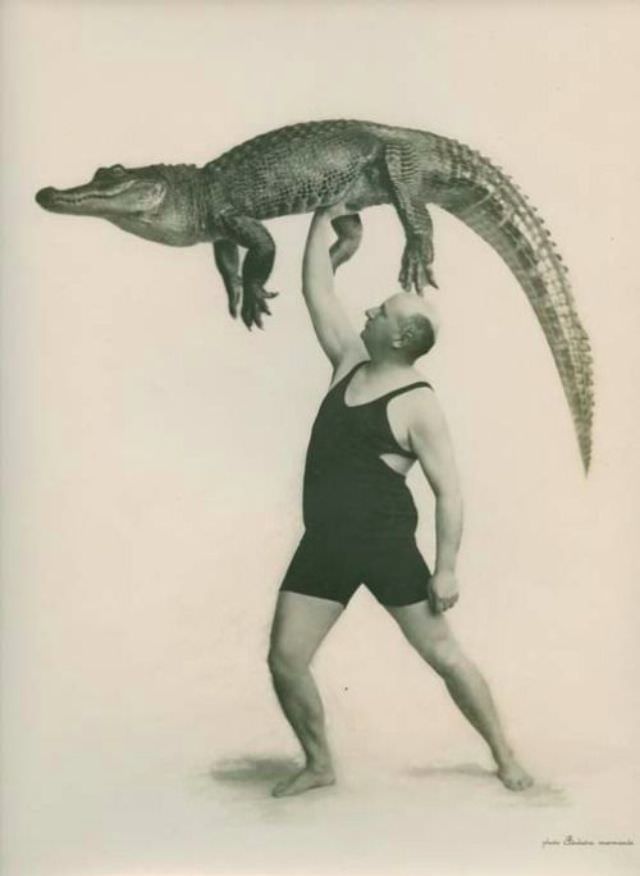 People Casually hanging Out With Alligators In The Past