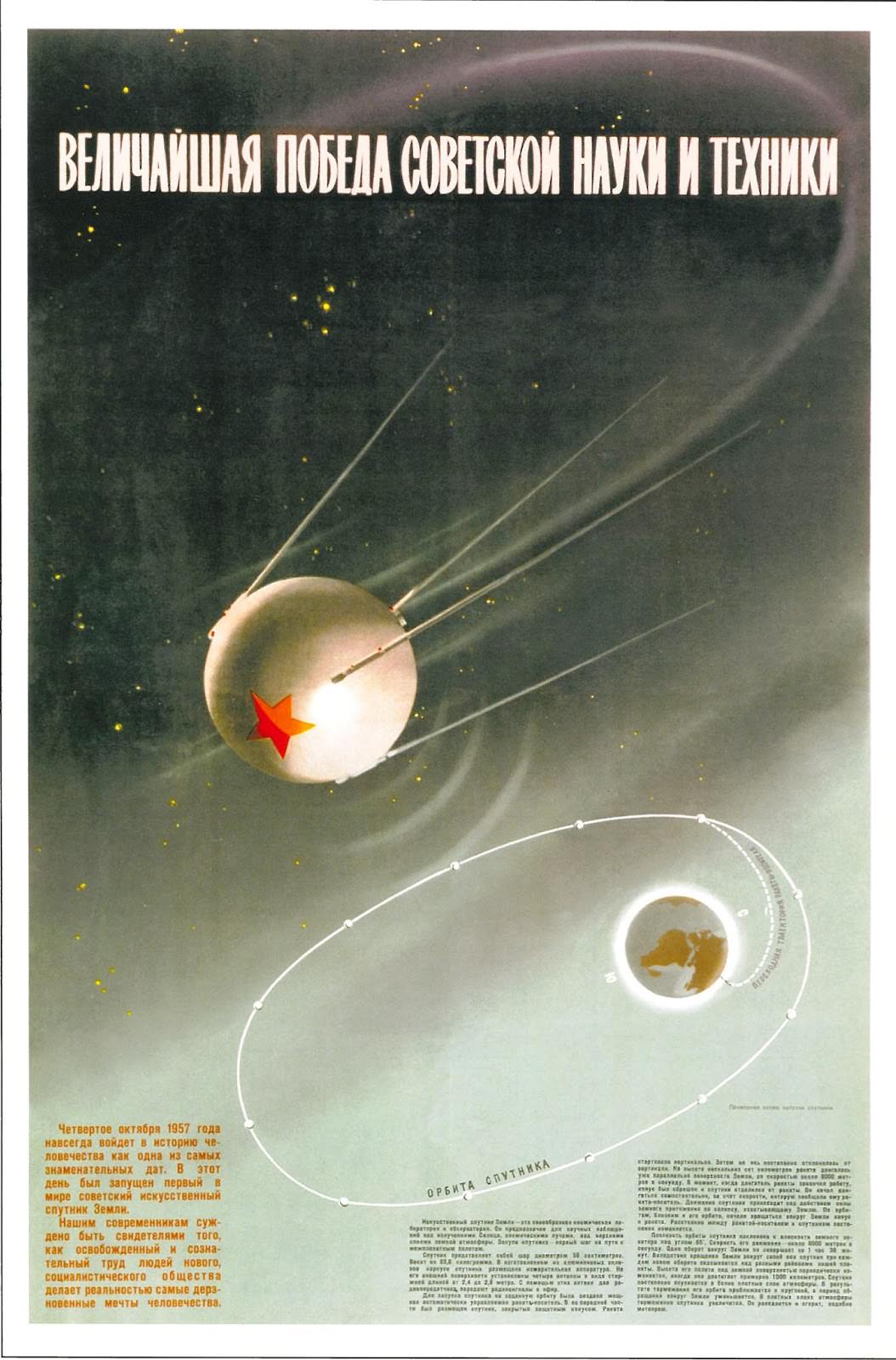 V. Viktorov. The greatest victory of Soviet science and technology.1957.