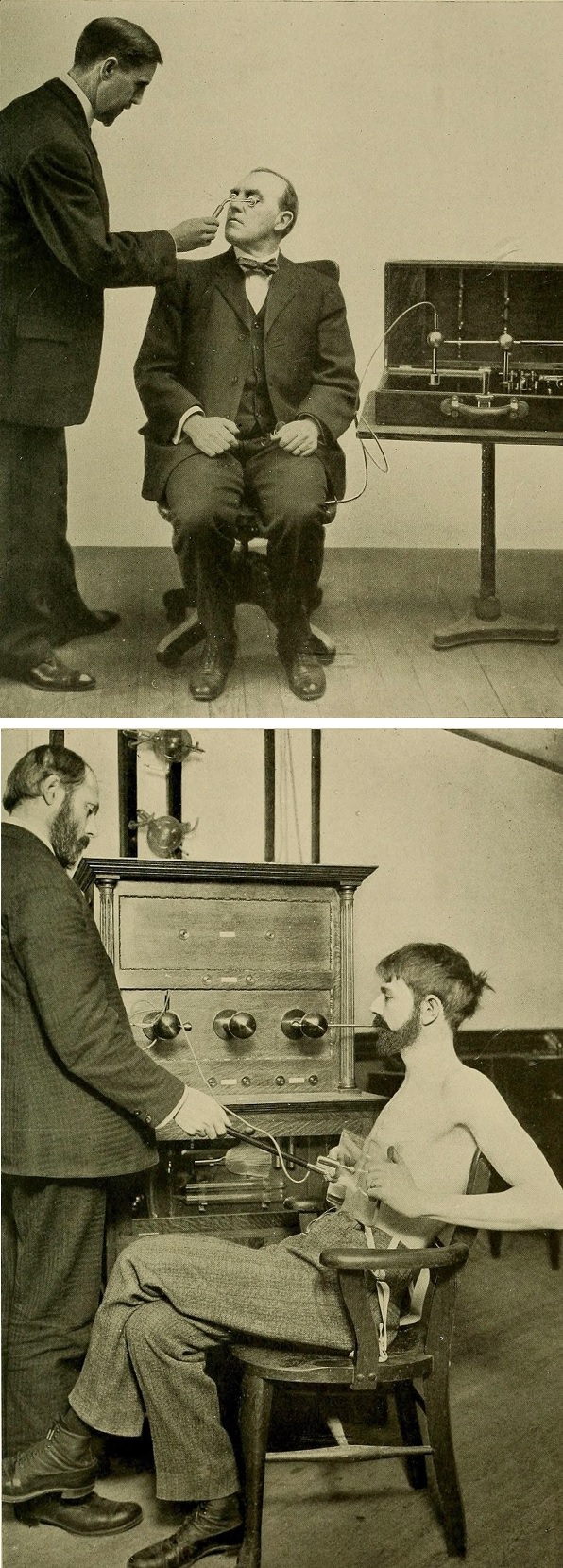 High frequency electric currents in medicine and dentistry from the early 20th century.