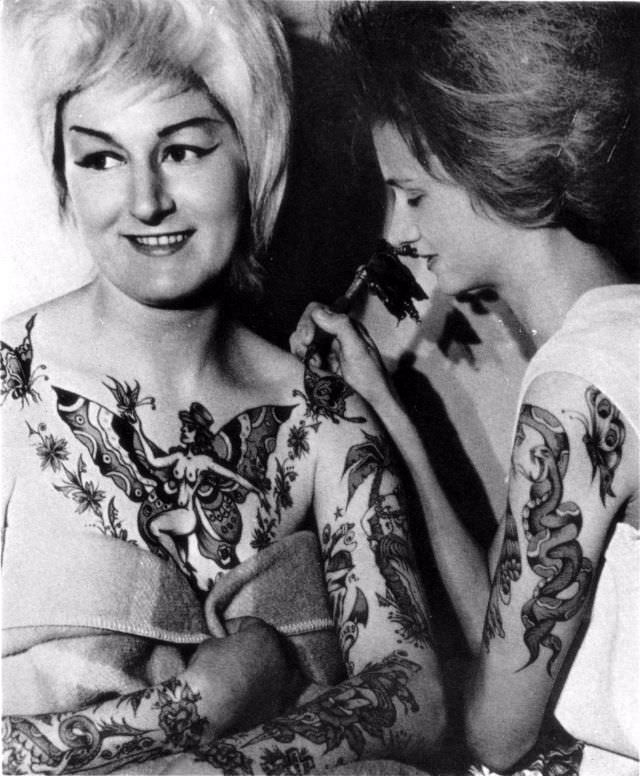 Women getting naked fairy tattoo