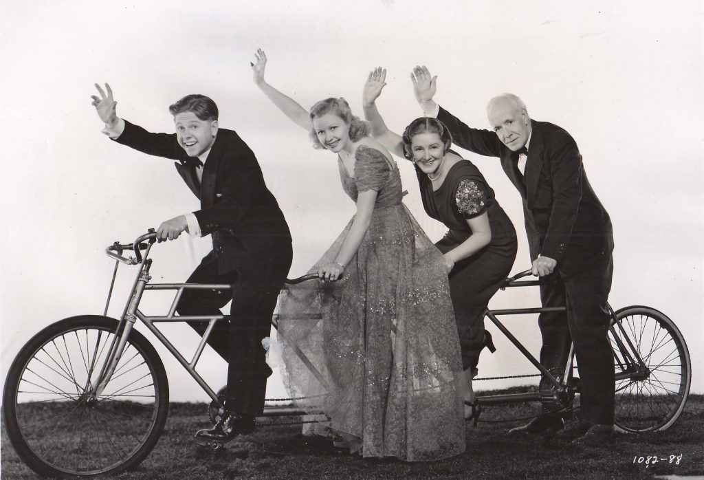 Martha Tilton on her bike.