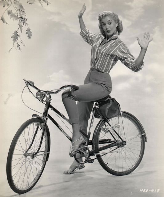Sandy Wirth on a bike