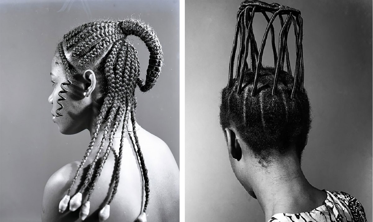 intricate afro hairstyle
